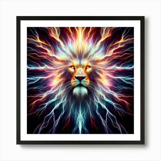 Lion Head 2 Art Print Framed Wall Art Poster Canvas Print Picture