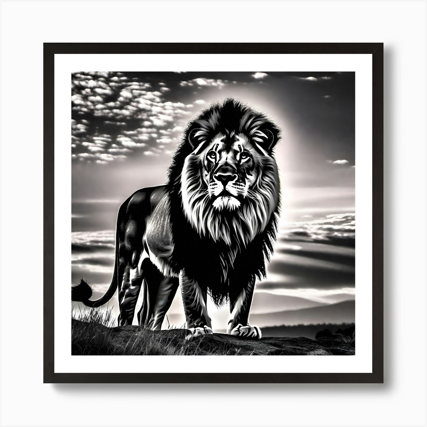 Lionk Art Print Framed Wall Art Poster Canvas Print Picture