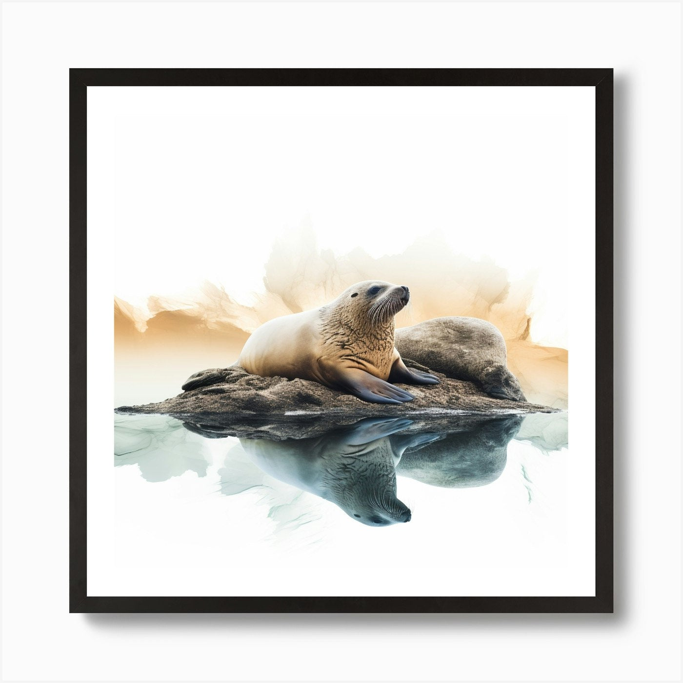 Canvas art sea lion Art Print Framed Wall Art Poster Canvas Print Picture