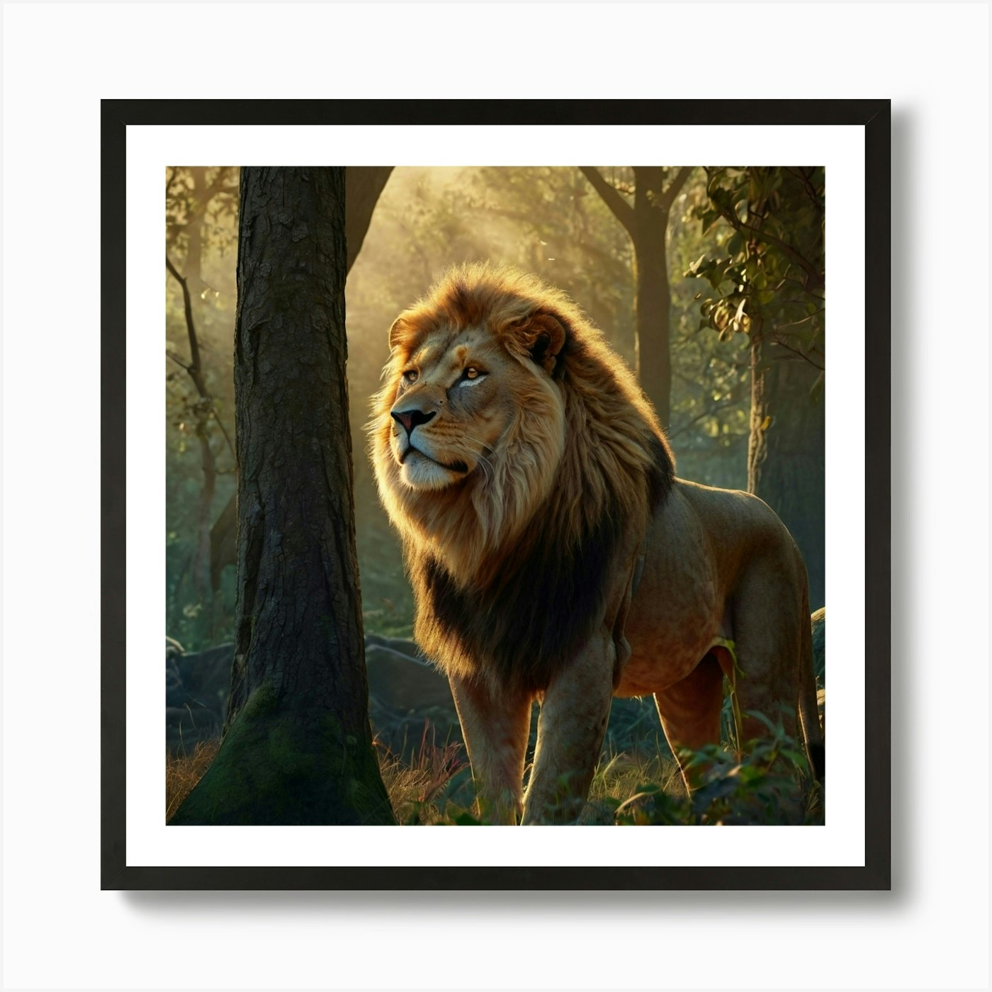 Lion King Art Print Framed Wall Art Poster Canvas Print Picture