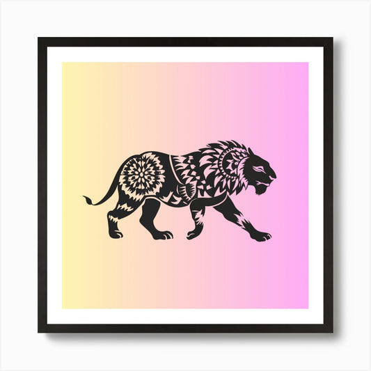 Lion Art Art Print Framed Wall Art Poster Canvas Print Picture