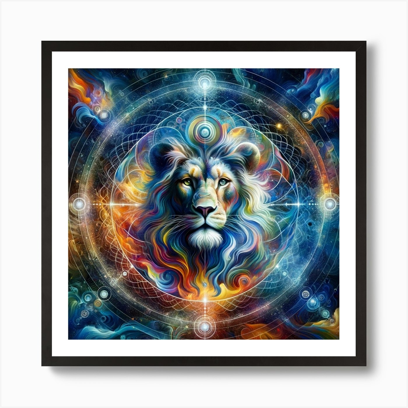 Lion spirit Art Print Framed Wall Art Poster Canvas Print Picture