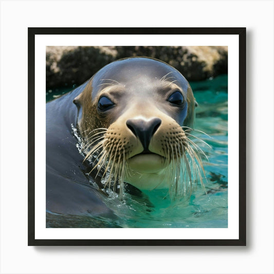 Sea Lion 2 Art Print Framed Wall Art Poster Canvas Print Picture