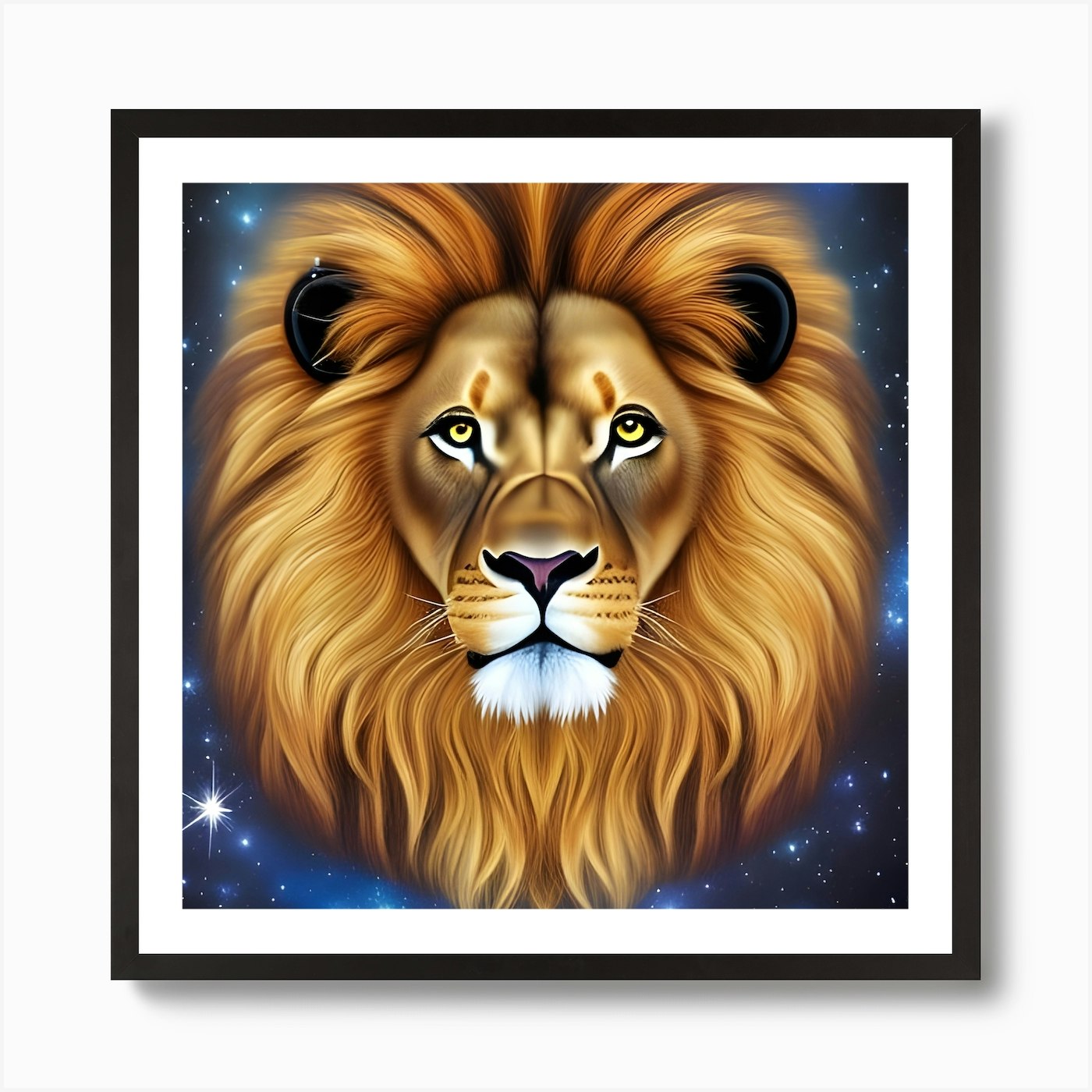 The Lion Art Print Framed Wall Art Poster Canvas Print Picture