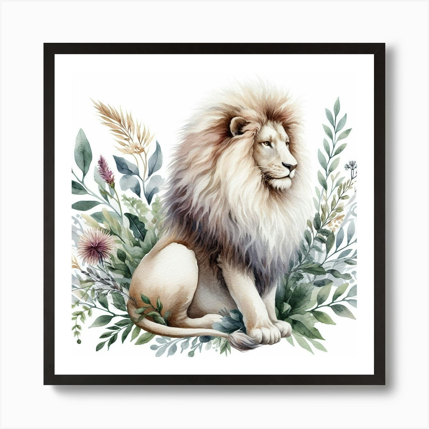 a Lion 1 Art Print Framed Wall Art Poster Canvas Print Picture