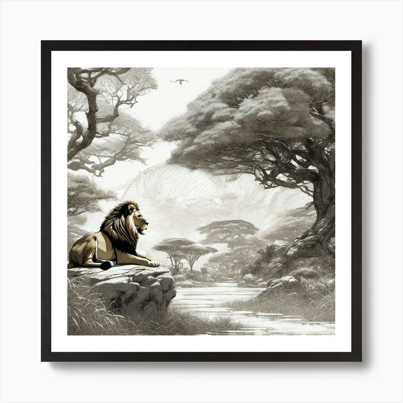 Lion King 7 Art Print Framed Wall Art Poster Canvas Print Picture