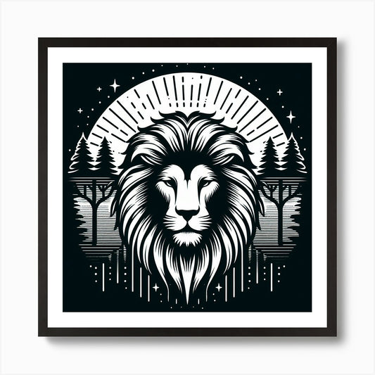 A Lion 2 Art Print Framed Wall Art Poster Canvas Print Picture