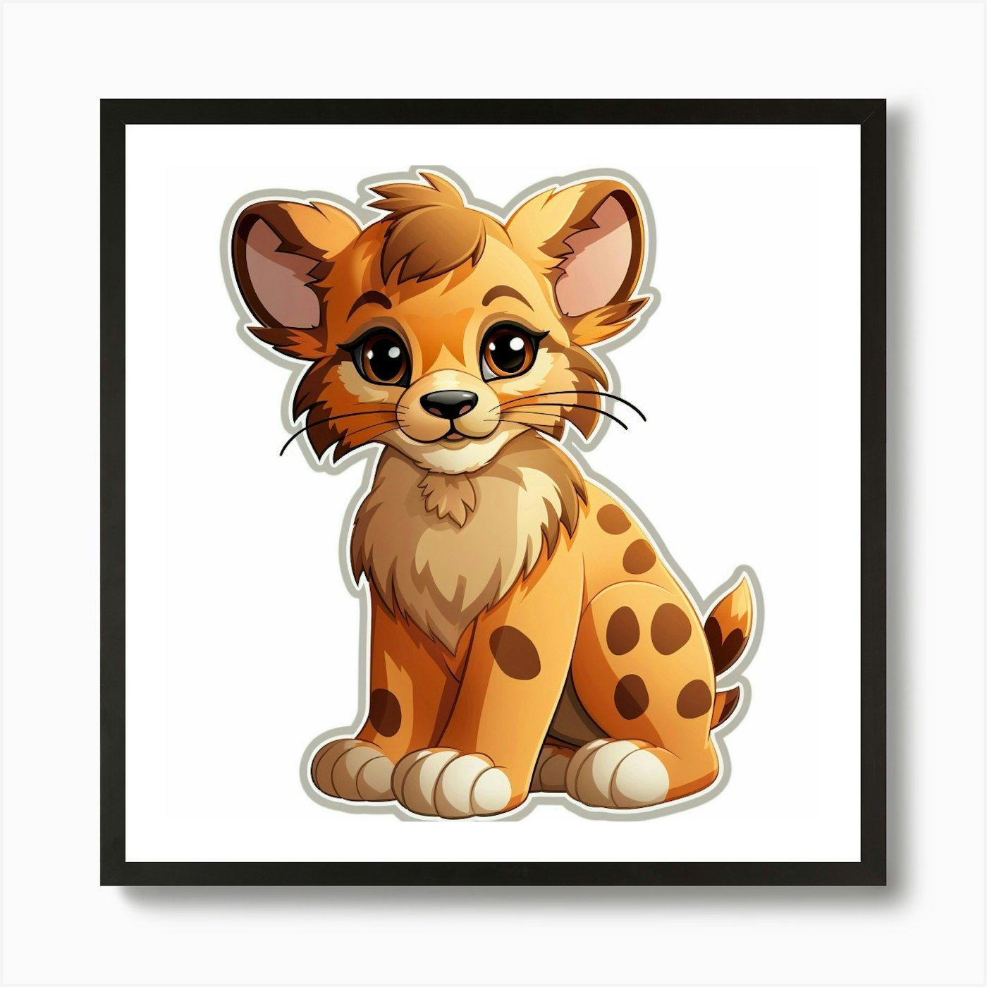 Lion Cub 38 Art Print Framed Wall Art Poster Canvas Print Picture
