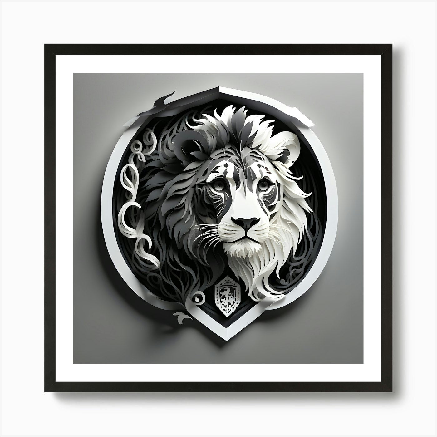 Lion Art Art Print Framed Wall Art Poster Canvas Print Picture