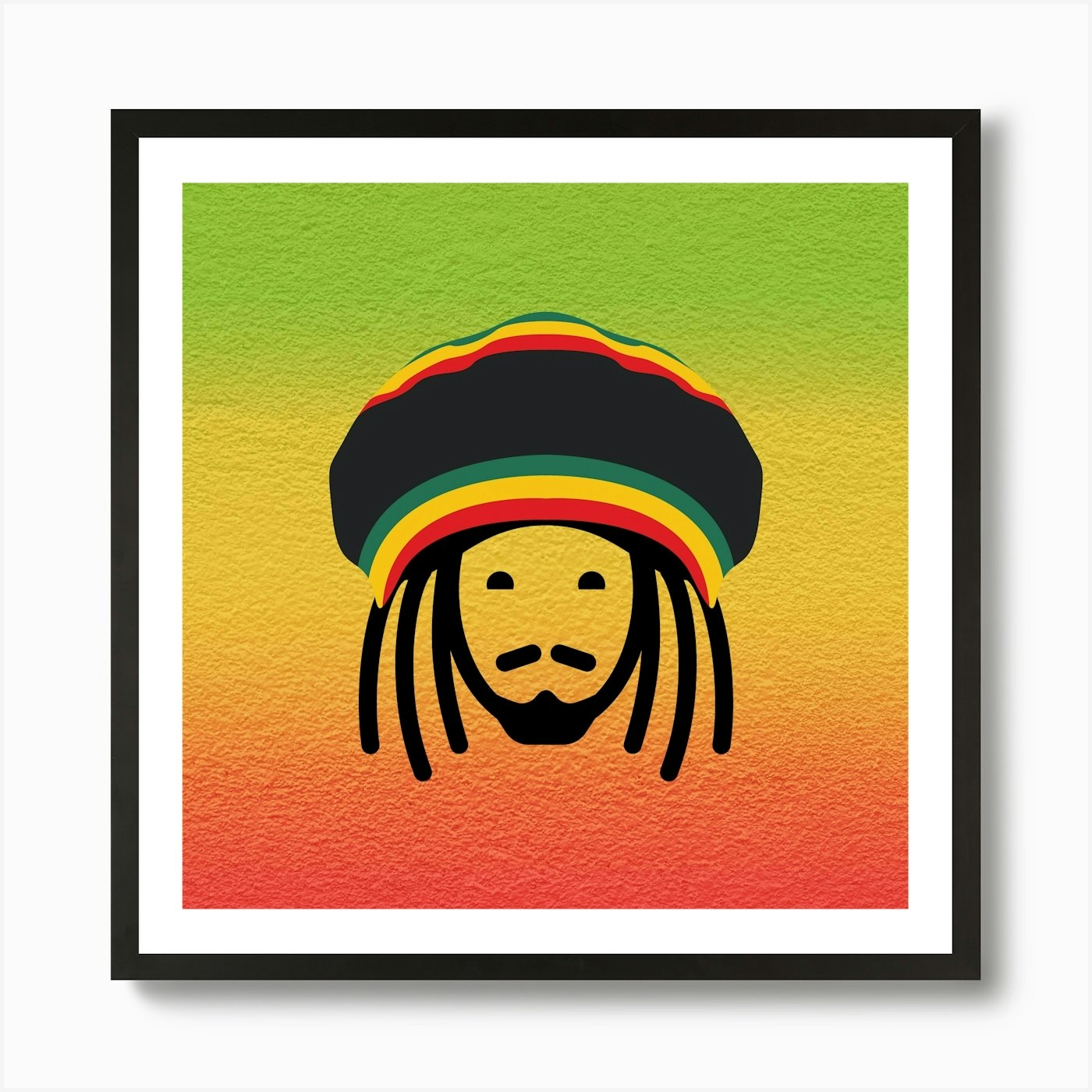 Reggae Africa Lion Jewish Desert Ar Framed Wall Art Poster Canvas Print Picture