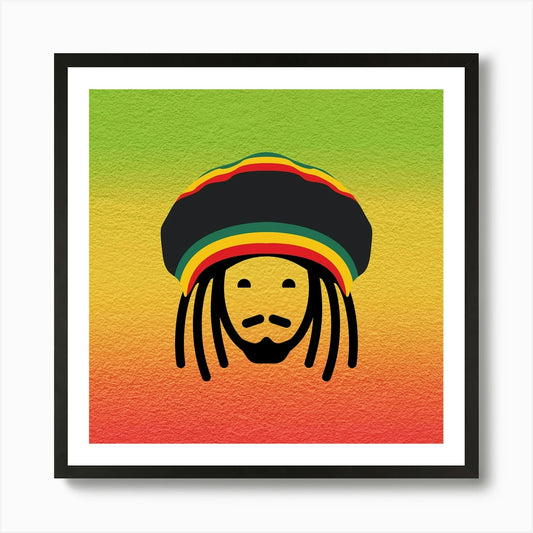 Reggae Africa Lion Jewish Desert Ar Framed Wall Art Poster Canvas Print Picture