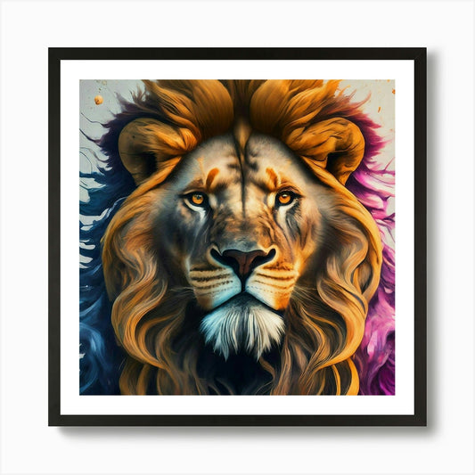 Lion_1 Art Print Framed Wall Art Poster Canvas Print Picture