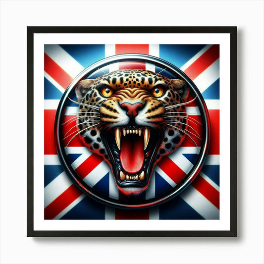 British Lion Art Print Framed Wall Art Poster Canvas Print Picture