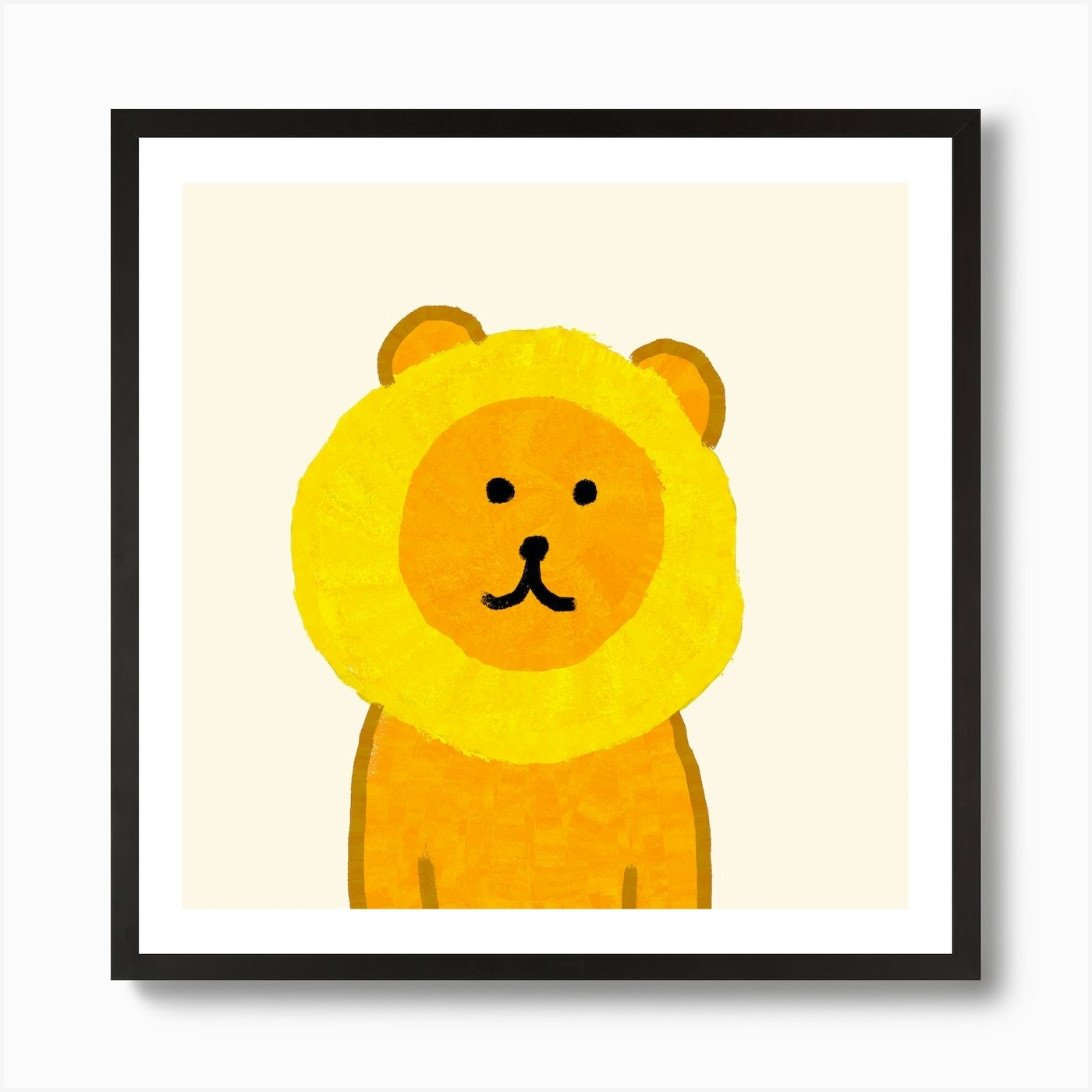 Pineapple Lion 🍍🦁 Art Print Framed Wall Art Poster Canvas Print Picture