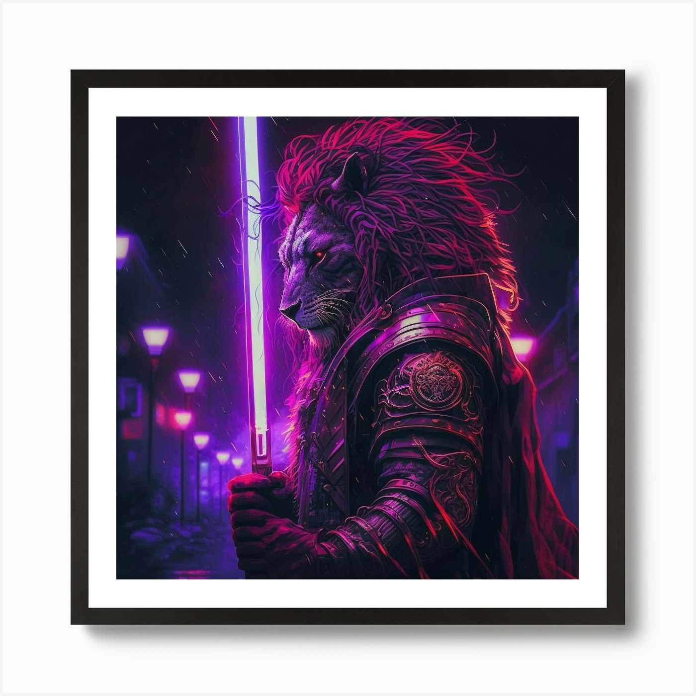 Star Wars Lion Art Print Framed Wall Art Poster Canvas Print Picture