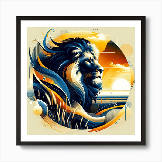 Lion 04 Art Print Framed Wall Art Poster Canvas Print Picture
