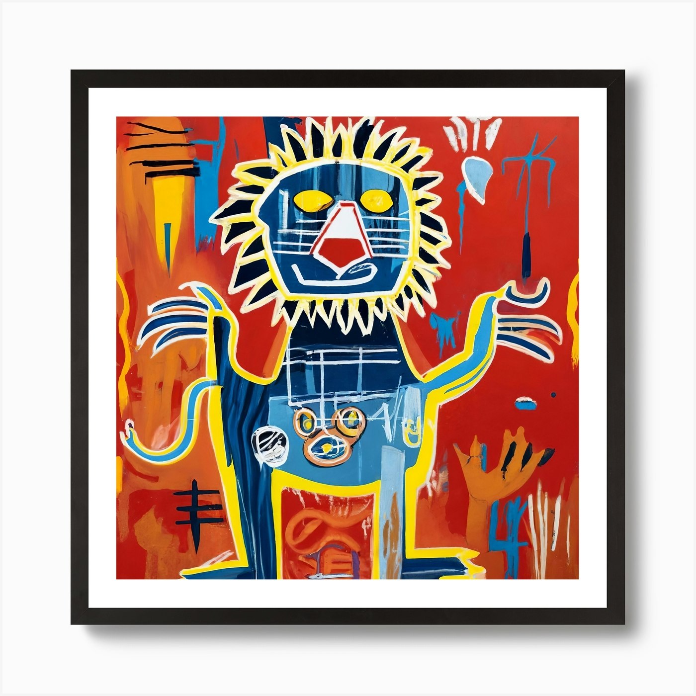'The Lion' Art Print Framed Wall Art Poster Canvas Print Picture