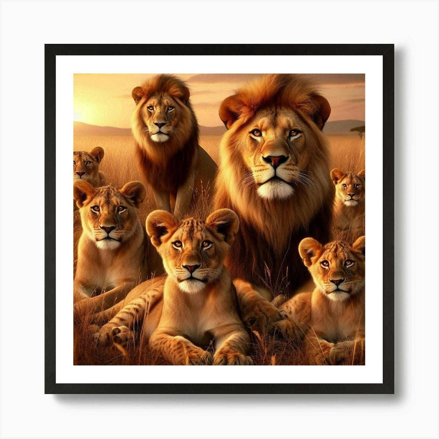 Lion King 1 Art Print Framed Wall Art Poster Canvas Print Picture