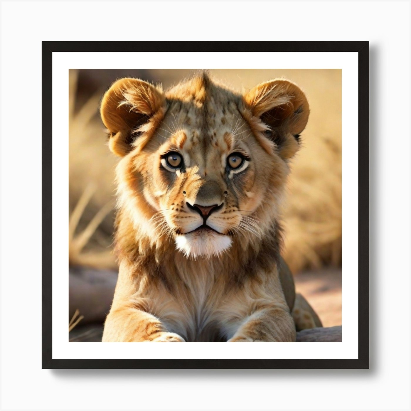 little lion 2 Art Print Framed Wall Art Poster Canvas Print Picture