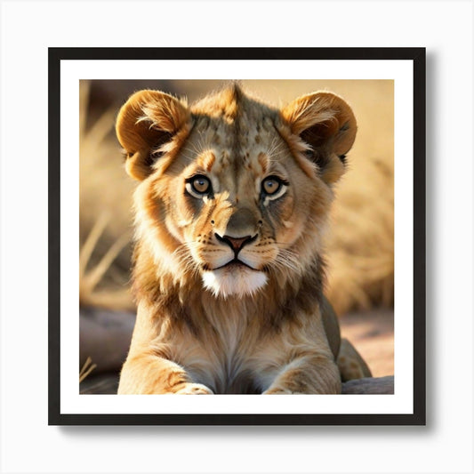 little lion 2 Art Print Framed Wall Art Poster Canvas Print Picture