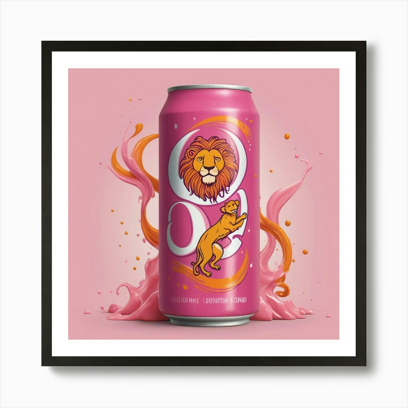O Lion Art Print Framed Wall Art Poster Canvas Print Picture
