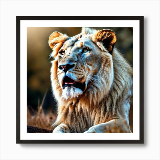 Lion art 38 Art Print Framed Wall Art Poster Canvas Print Picture