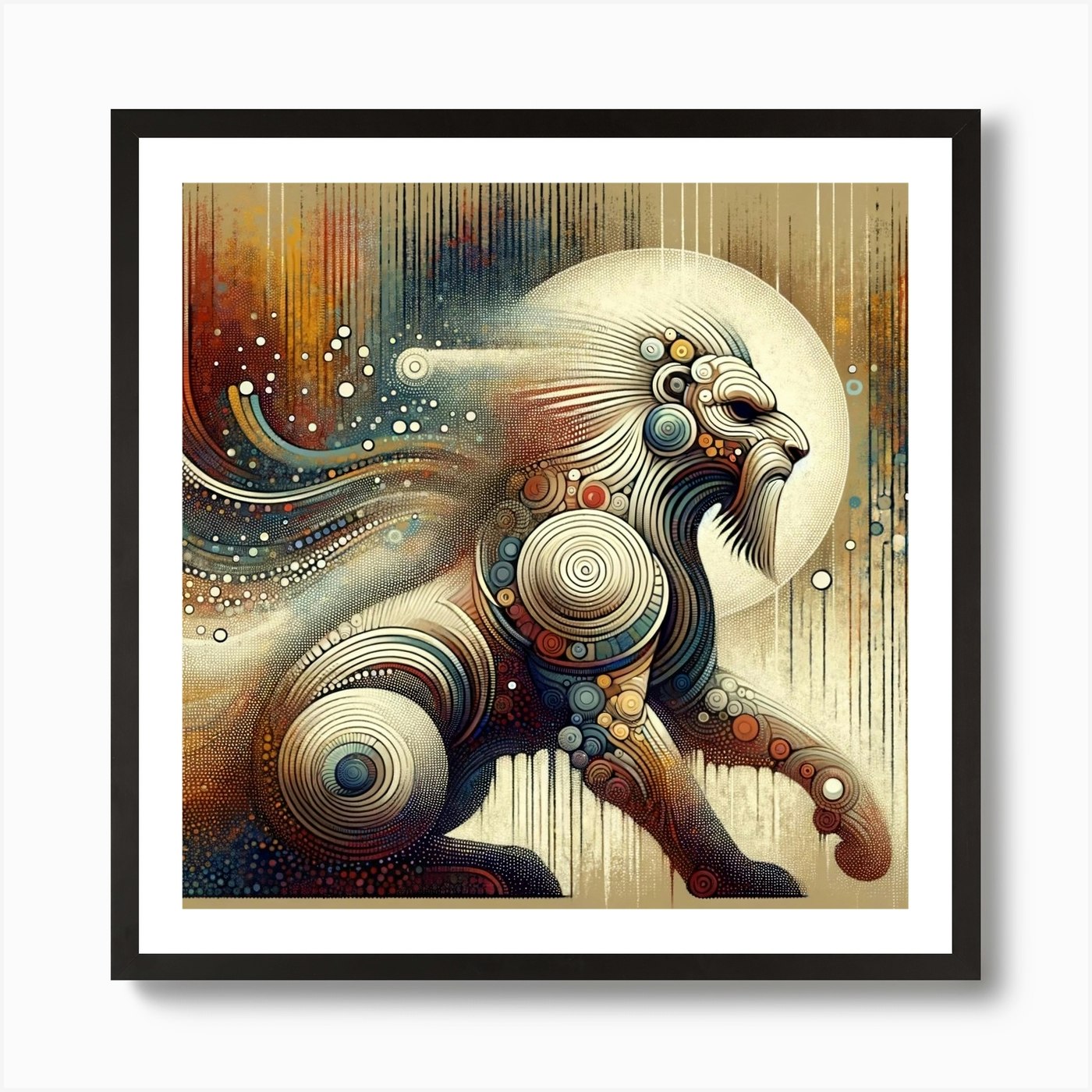 Lion Art Print Framed Wall Art Poster Canvas Print Picture