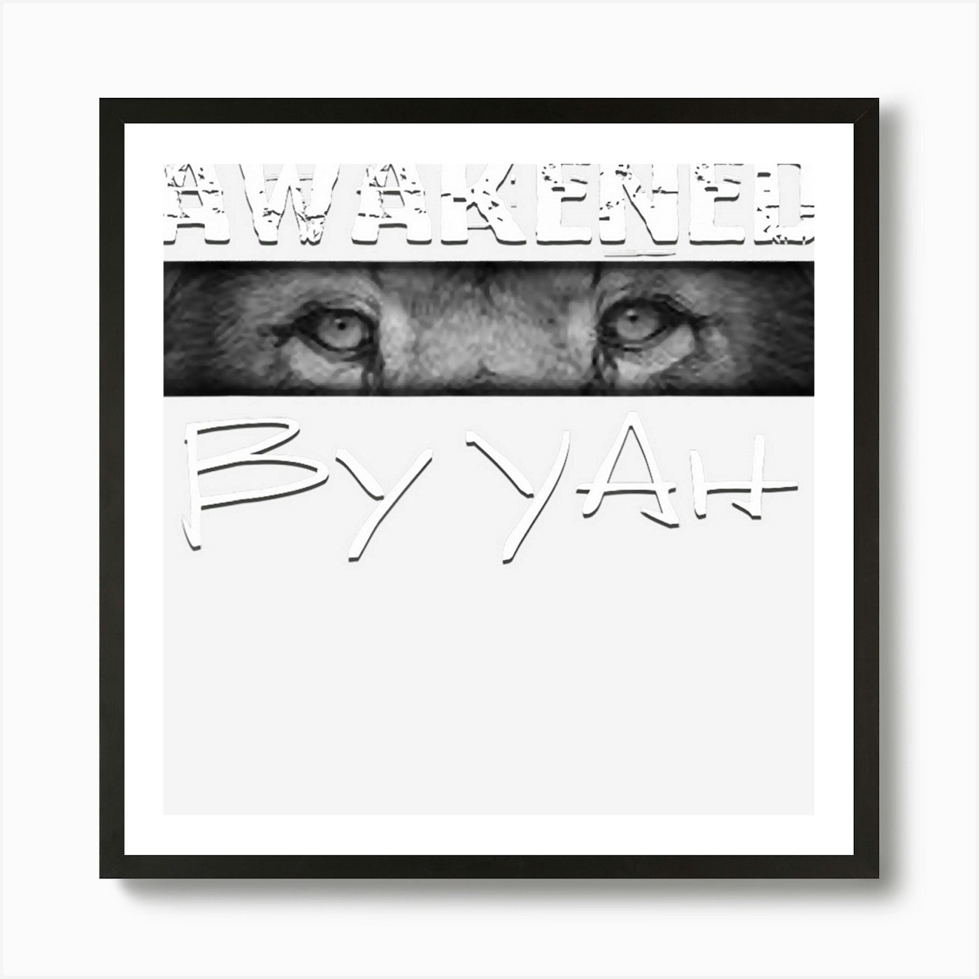 Hebrew Israelite Clothing Lion Eyes Framed Wall Art Poster Canvas Print Picture