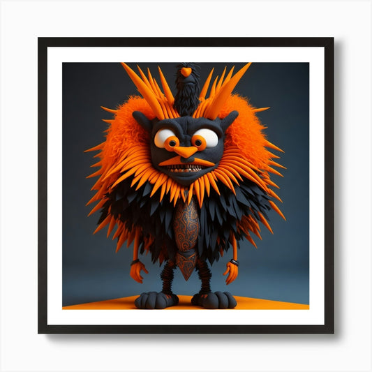 3d Of A 3d Model Of A Lion Art Prin Framed Wall Art Poster Canvas Print Picture