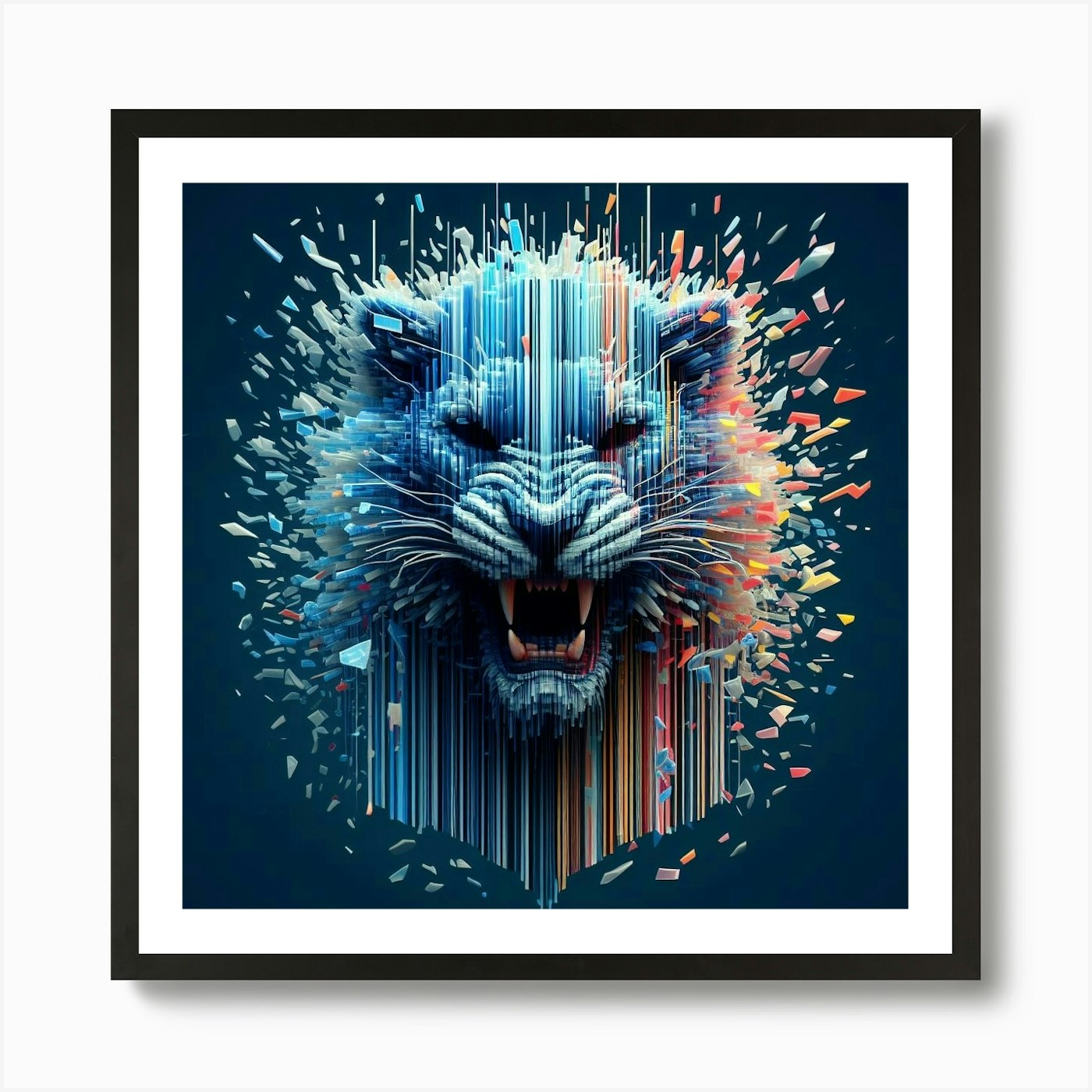 Lion Art 1 Art Print Framed Wall Art Poster Canvas Print Picture