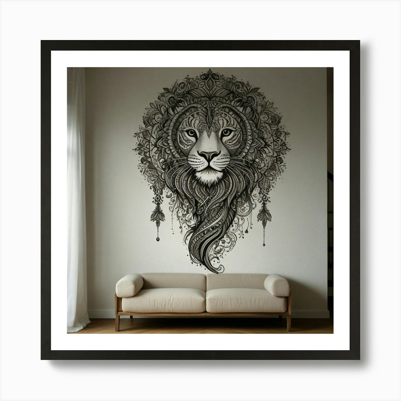 Lion Wall Art Art Print Framed Wall Art Poster Canvas Print Picture