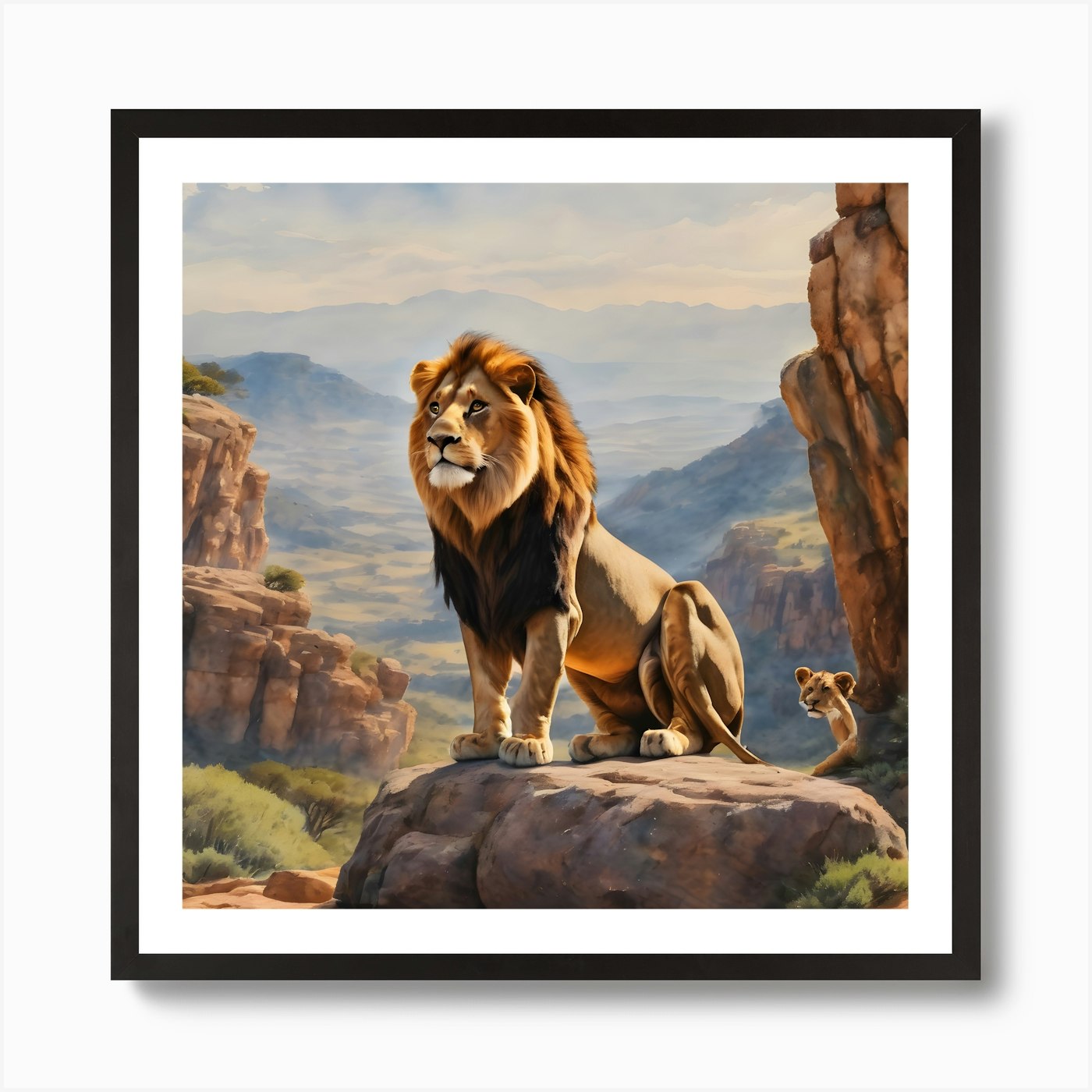 The Lion King Art Print Framed Wall Art Poster Canvas Print Picture