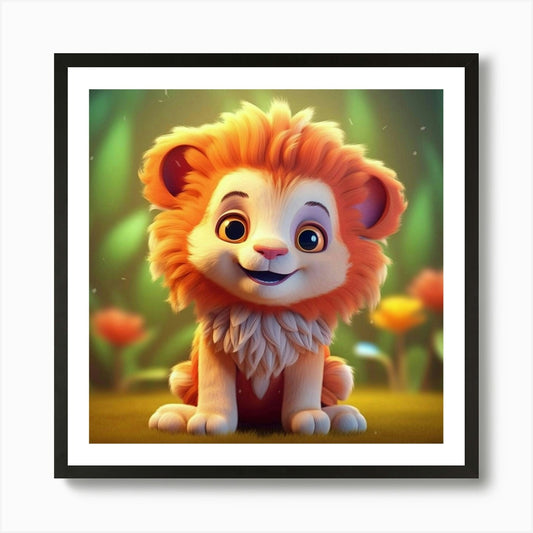 Lion Art Print Framed Wall Art Poster Canvas Print Picture