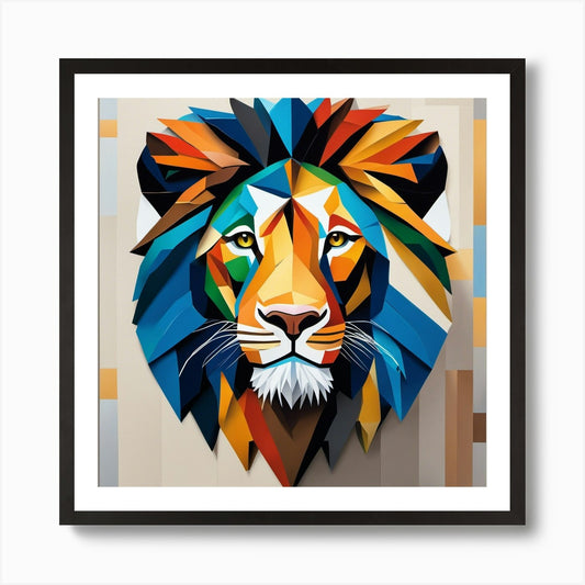 'Lion' Art Print Framed Wall Art Poster Canvas Print Picture