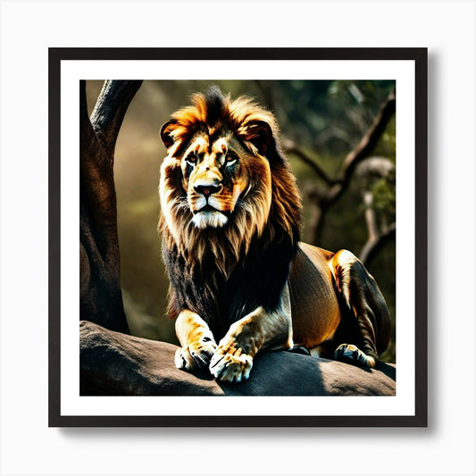 Lion art 12 Art Print Framed Wall Art Poster Canvas Print Picture