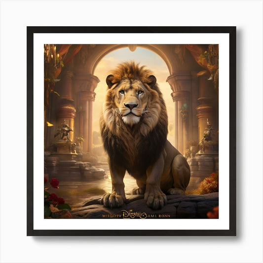 Lion King Art Print Framed Wall Art Poster Canvas Print Picture