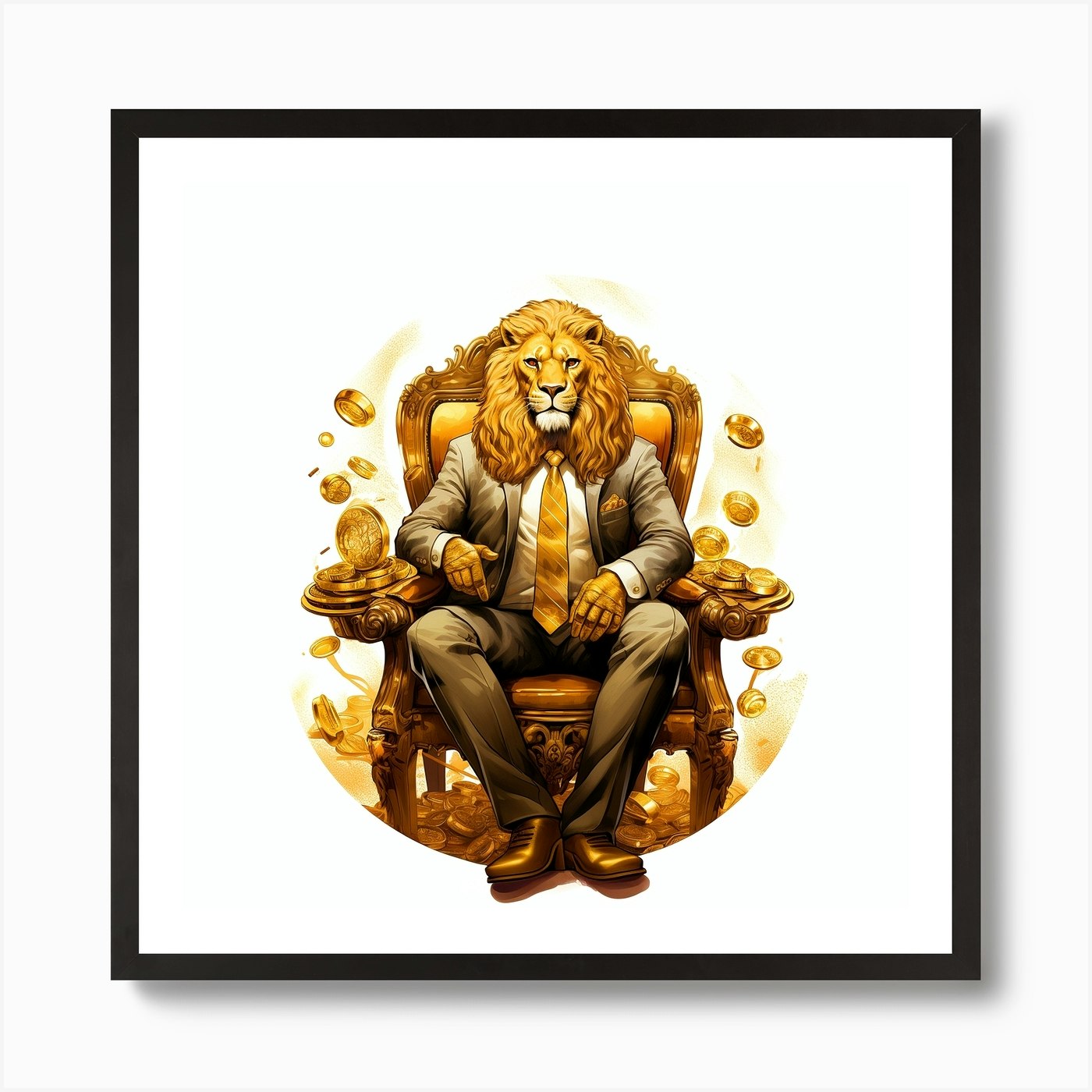 Lion King Art Print Framed Wall Art Poster Canvas Print Picture