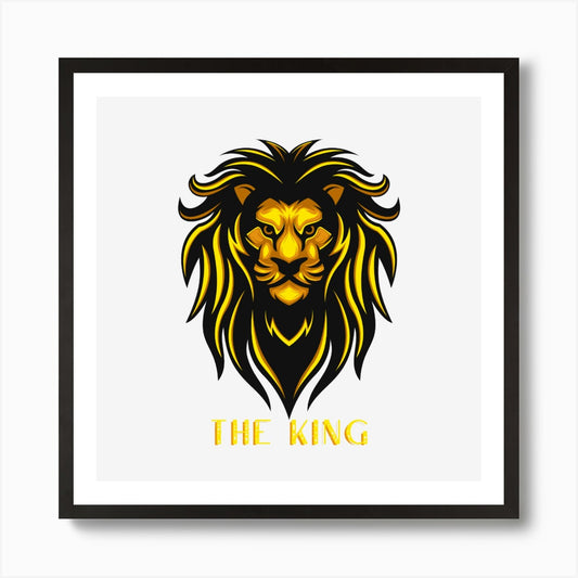The king lions Art Print Framed Wall Art Poster Canvas Print Picture