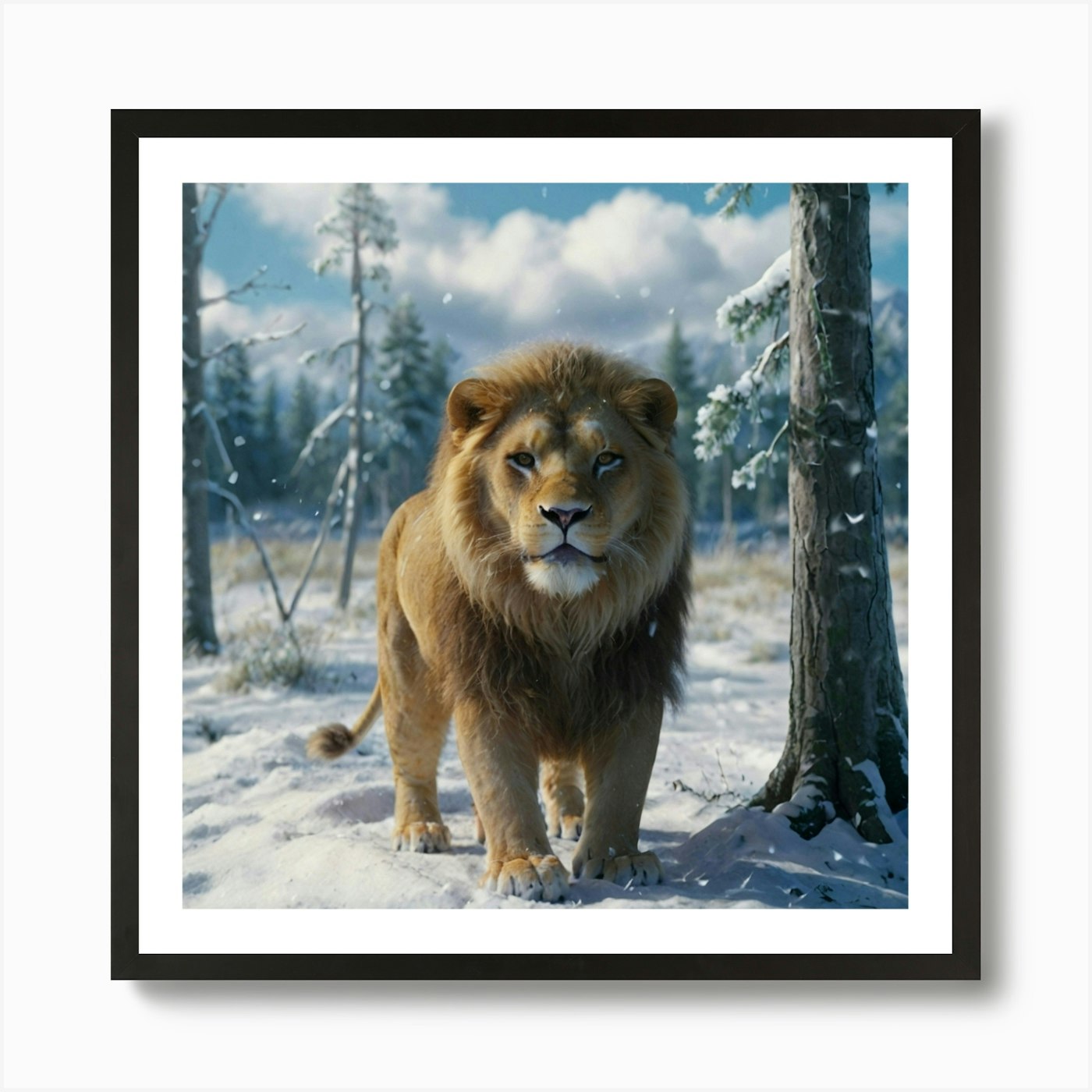 Lion King Art Print Framed Wall Art Poster Canvas Print Picture