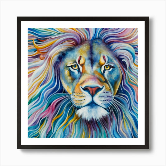 Lion Painting 1 Art Print Framed Wall Art Poster Canvas Print Picture
