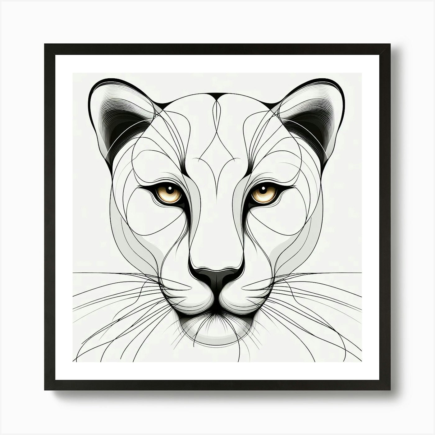 Lion Head 14 Art Print Framed Wall Art Poster Canvas Print Picture