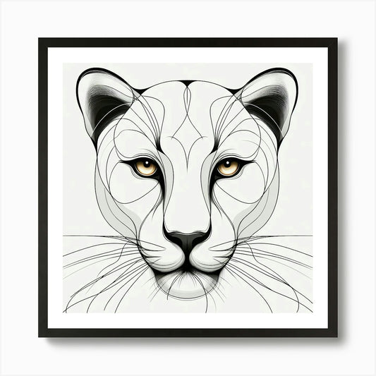 Lion Head 14 Art Print Framed Wall Art Poster Canvas Print Picture