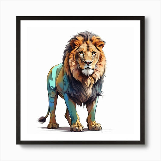 Lion11 Art Print Framed Wall Art Poster Canvas Print Picture
