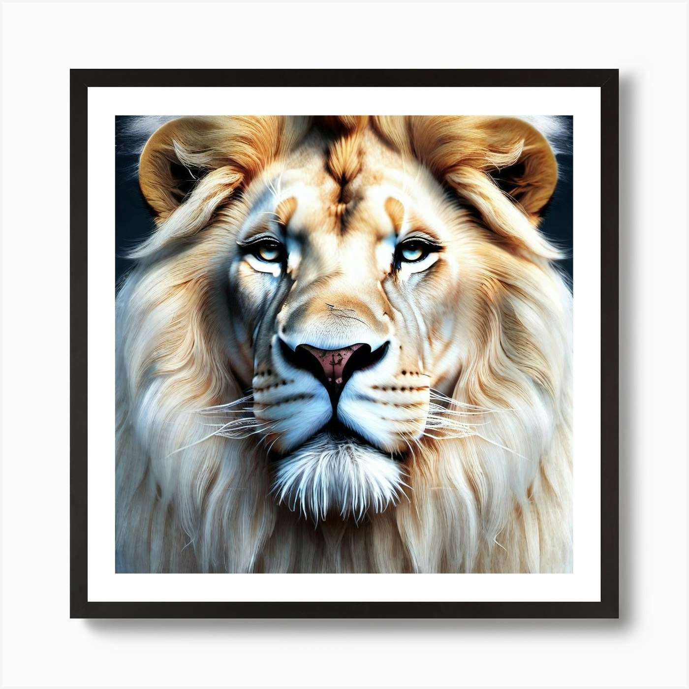Lion Portrait 21 Art Print Framed Wall Art Poster Canvas Print Picture
