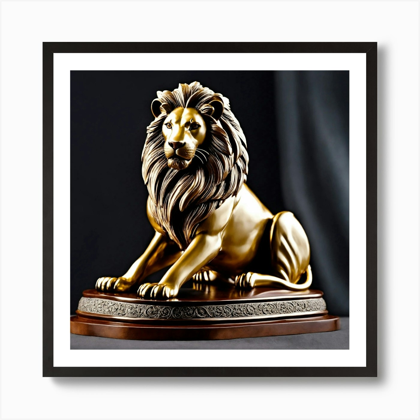Lion 1 Art Print Framed Wall Art Poster Canvas Print Picture