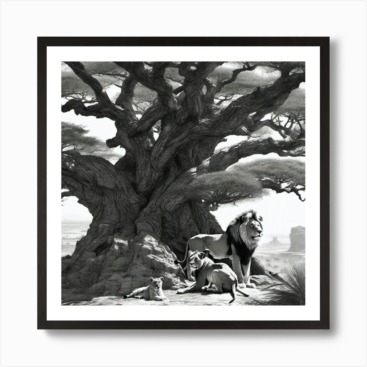 Lion King 18 Art Print Framed Wall Art Poster Canvas Print Picture