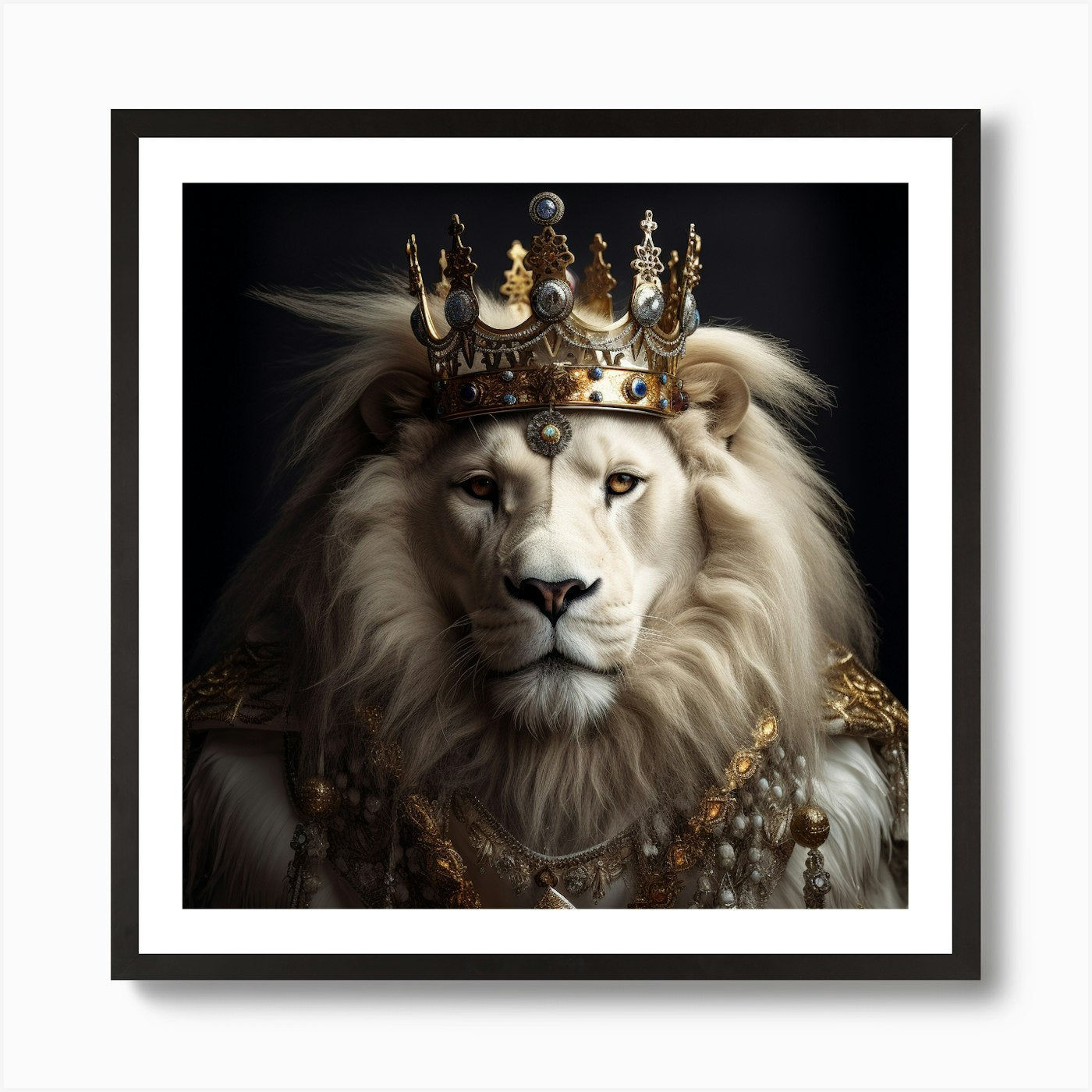 Lion Kinggg #1 -Juangisme Art Print Framed Wall Art Poster Canvas Print Picture