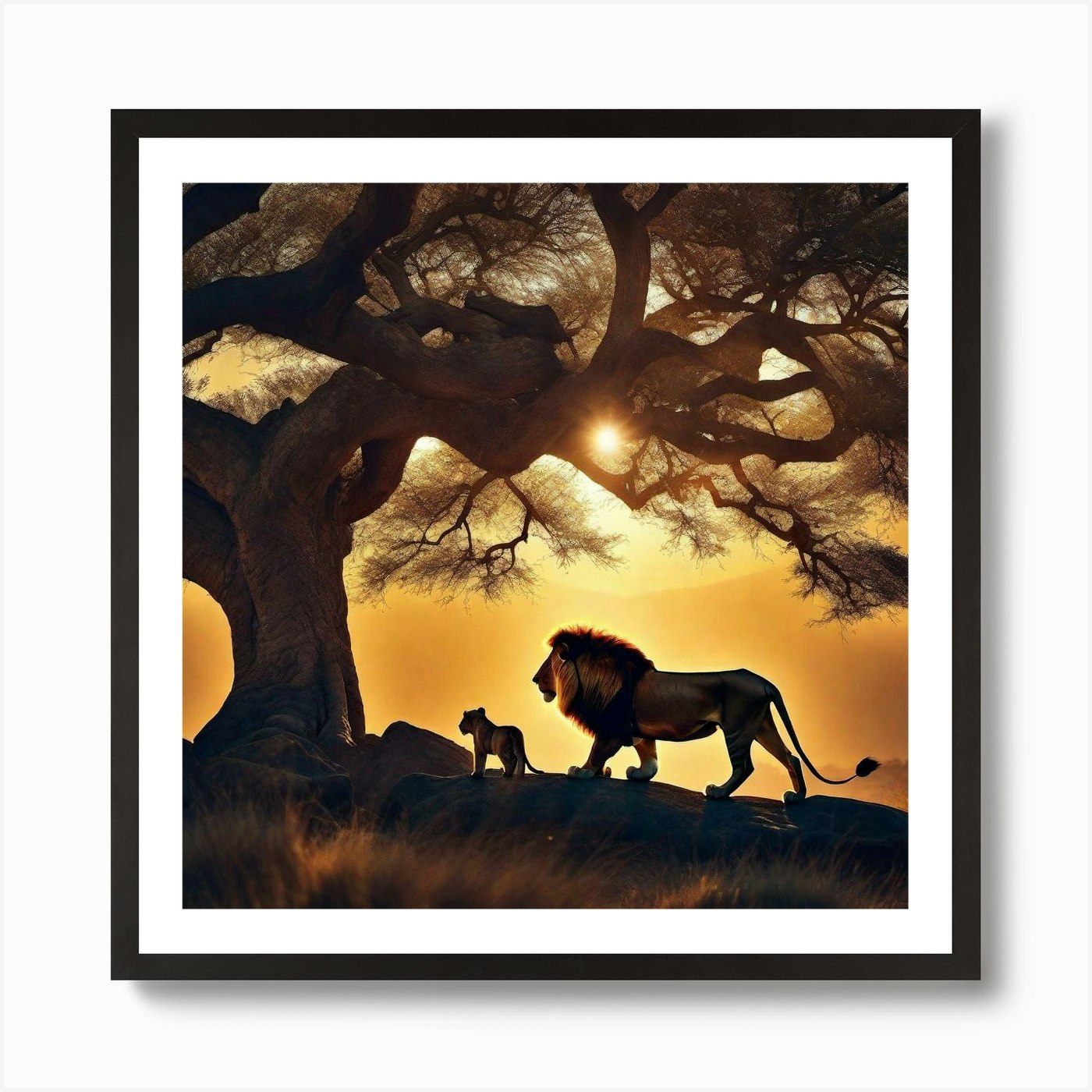 Lion King 29 Art Print Framed Wall Art Poster Canvas Print Picture