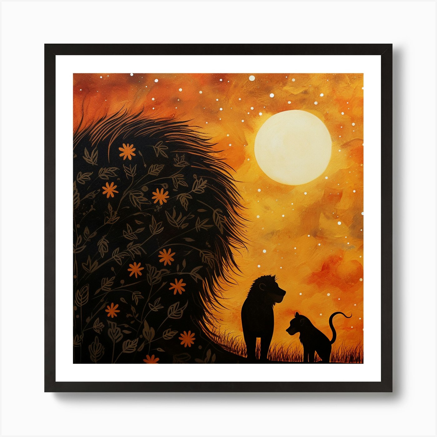 Lion King 1 Art Print Framed Wall Art Poster Canvas Print Picture