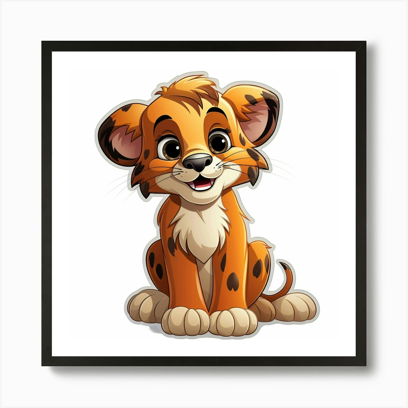 Lion Cub 52 Art Print Framed Wall Art Poster Canvas Print Picture